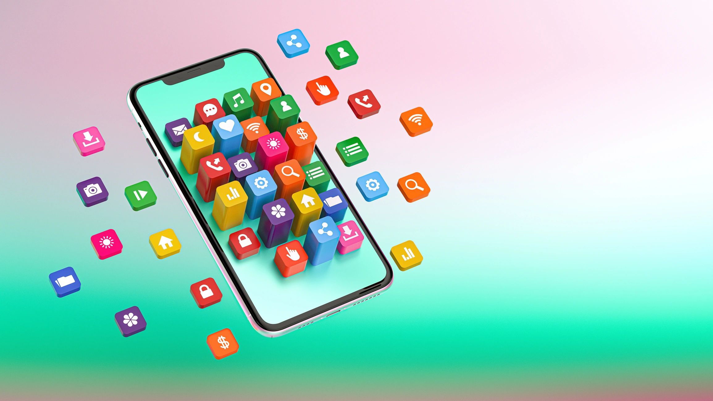 modern finance technology green gradient